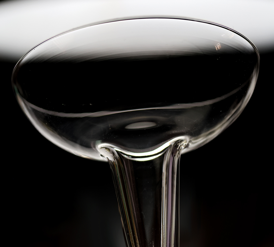 ビンテージ ホローステム カクテル マティーニ シャンパングラス 2個セット 酒 バーグラス_画像2