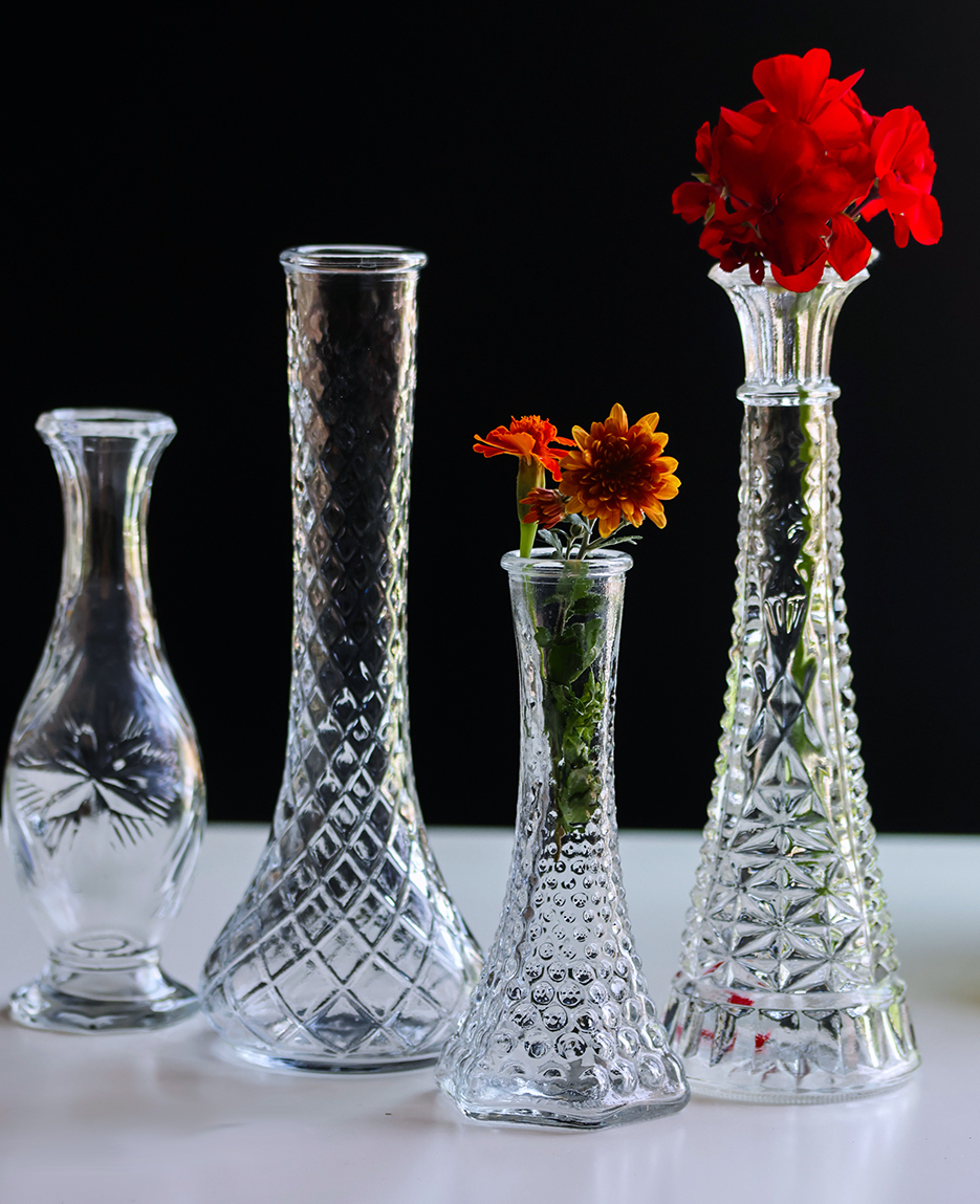 アンカーホッキング フージャー ED BRODY 花瓶 一輪挿し 4本セット 花生け 花器 ベース ビンテージ アメリカ_画像2