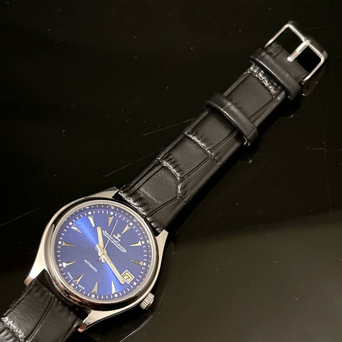 【ジャガールクルト JAEGER LECOULTRE】アンティーク時計 ブルー青 ヴィンテージ クラシック    限定 マスターウルトラスリム ポラリス_画像5