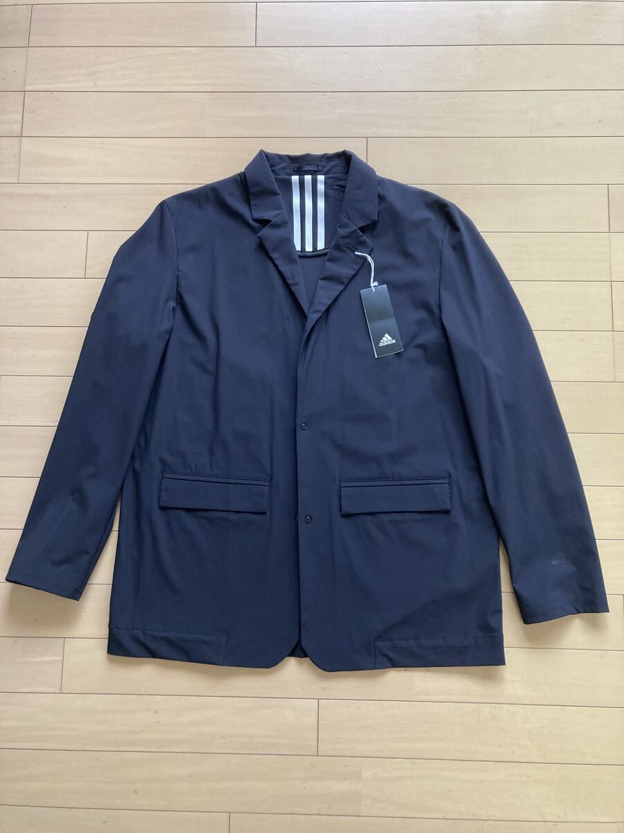 【未使用品】 アディダス adidas テイラードジャケット 黒 XL 定価13,500円_画像2