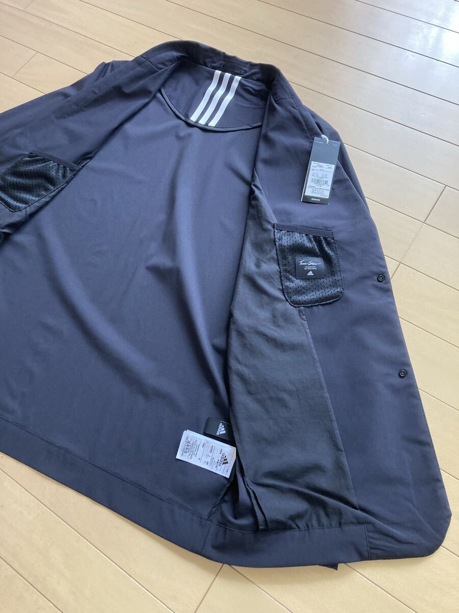 【未使用品】 アディダス adidas テイラードジャケット 黒 XL 定価13,500円_画像4