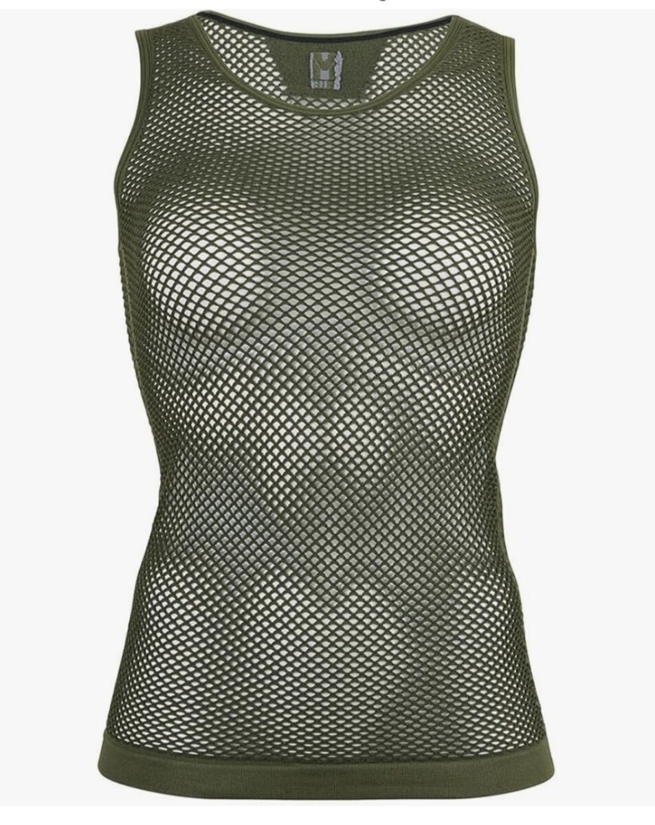 [ Millet ] нижний одежда dry Nami k сетка майка женский OLIVE размер M
