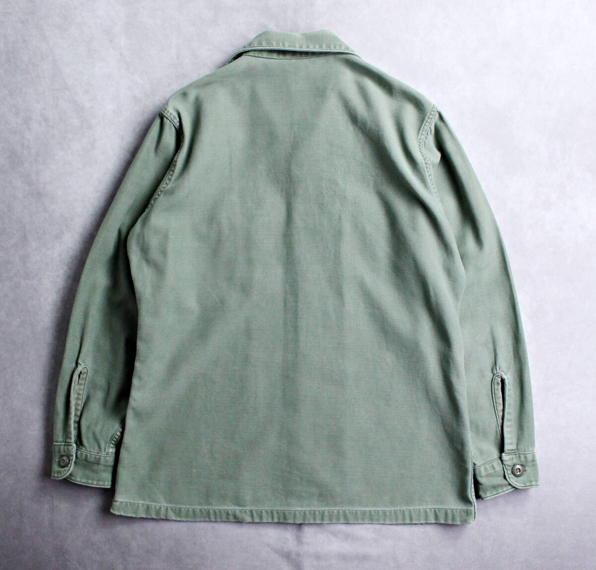 【U.S.NAVY】米軍 60~70s コットンサテン ユーティリティシャツジャケット OG107 ビンテージ McCOY マッコイさん_画像7