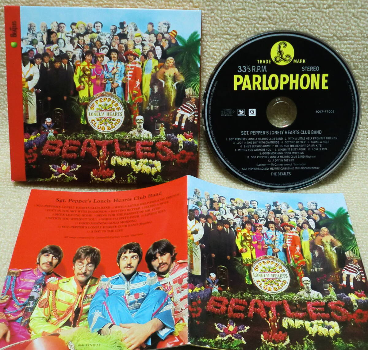 即決!【訳あり、本文必読で!】送料230円●CD ビートルズ Beatles SGT Pepper's リマスター音源【EU盤のパッケージ類+日本盤ディスク】_画像1