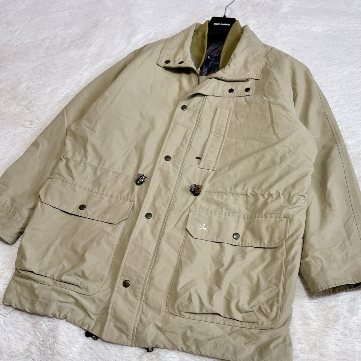 美品 大きいサイズ BURBERRY バーバリー キルティング ライナー付き ブルゾン コート ジャケット デカロゴ Burberrys_画像4