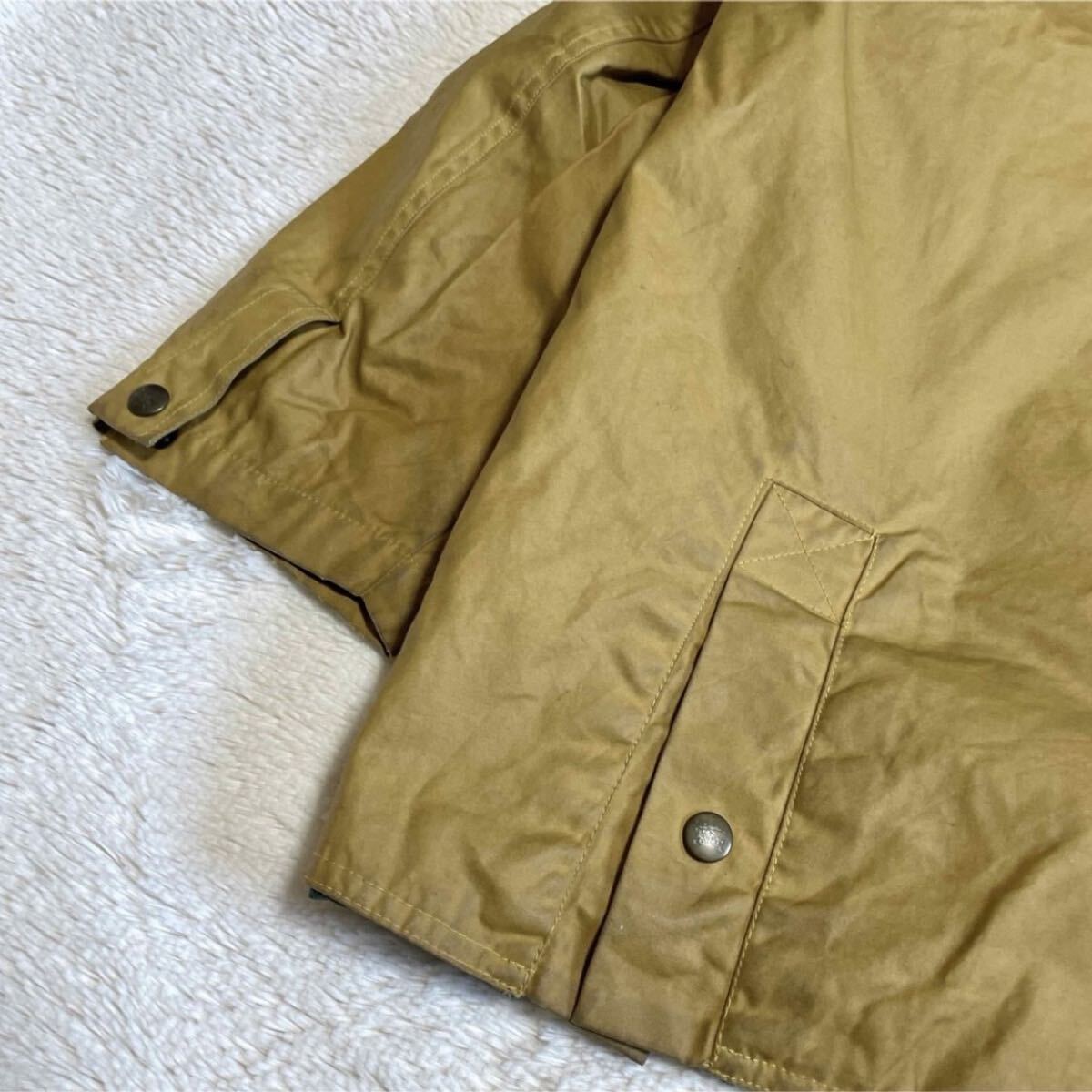 激レア BURBERRY 90s ヴィンテージ オイルドジャケット ブルゾン バーバリー コート 切り替え_画像9