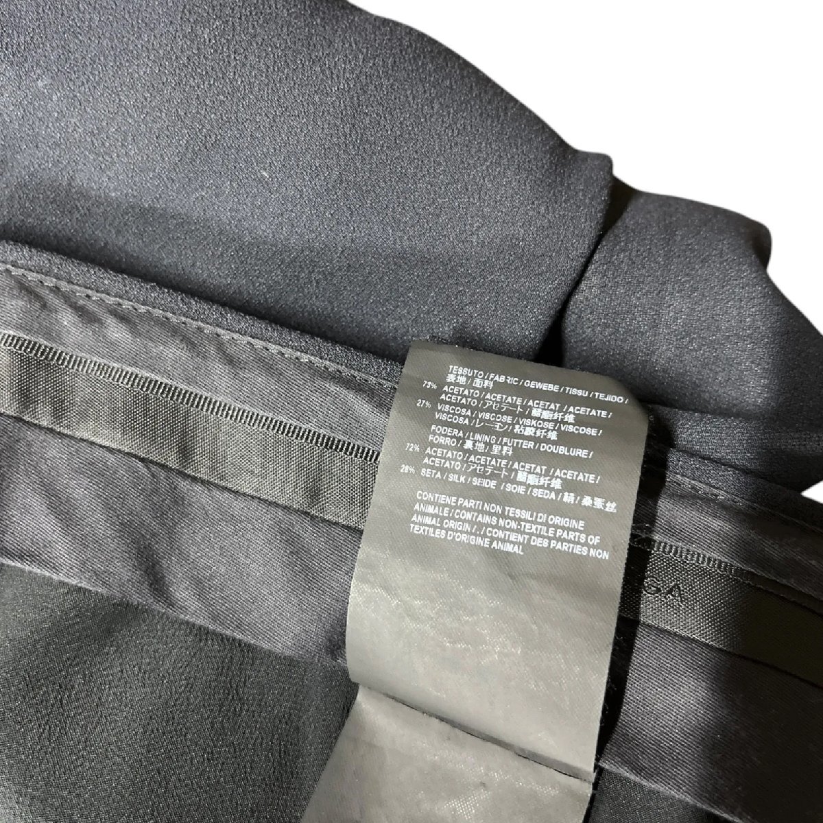 バレンシアガ BALENCIAGA パンツ スラックス ボトムス 綺麗め 44 S ブラック 黒 スーツメンズ 中古 S5N234_画像7