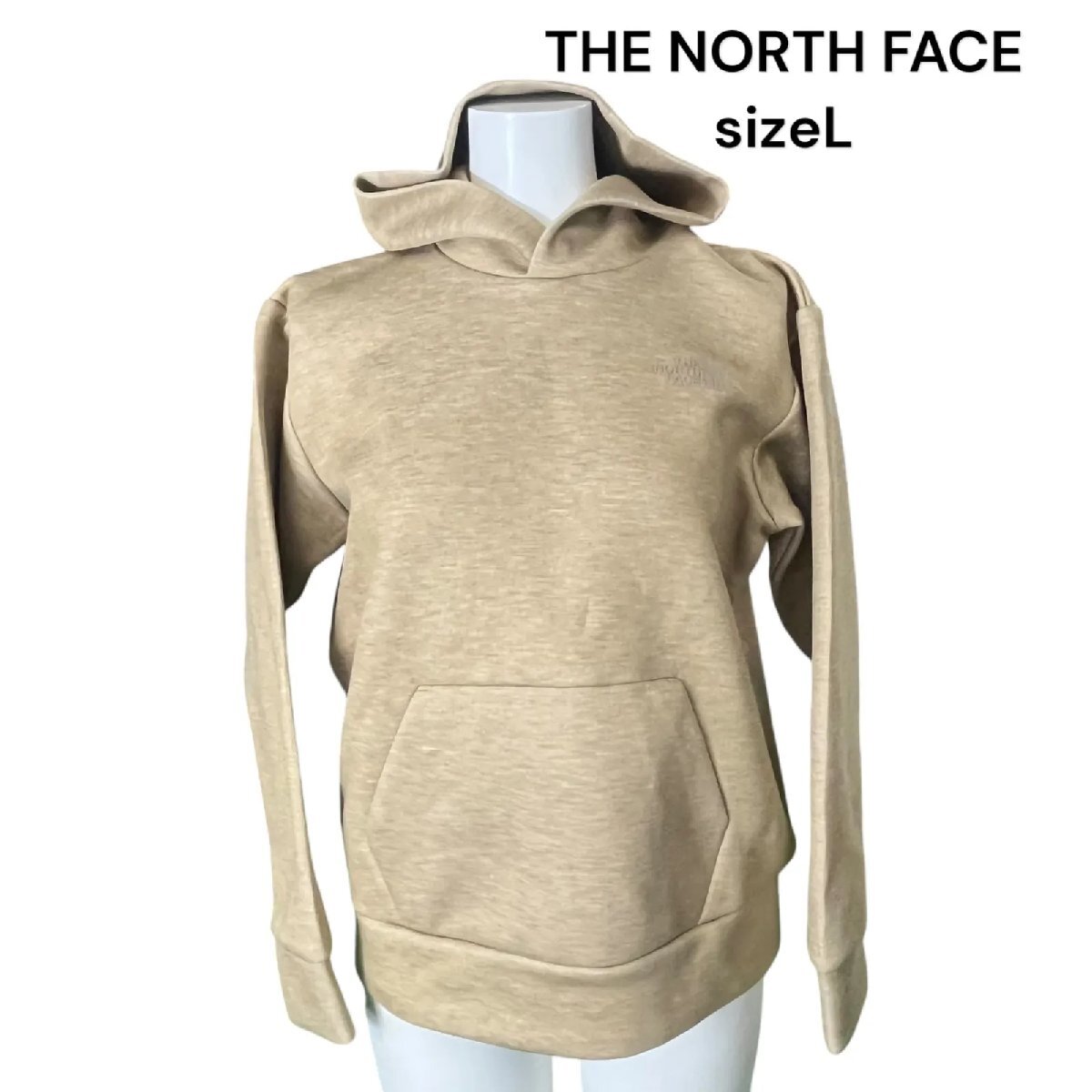美品　THE NORTH FACE テックエアー　スウェット　ワイドフーディ　パーカー　トレーナー　L、11号　レディース　中古　S5N572_画像1