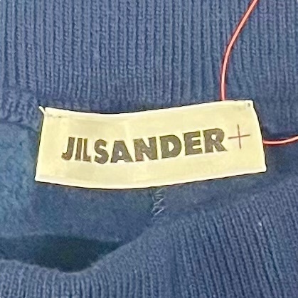 ジルサンダー JIL SANDER スウェット パンツ ネイビー 黒 毛 コットン 30 メンズ S5V620_画像7