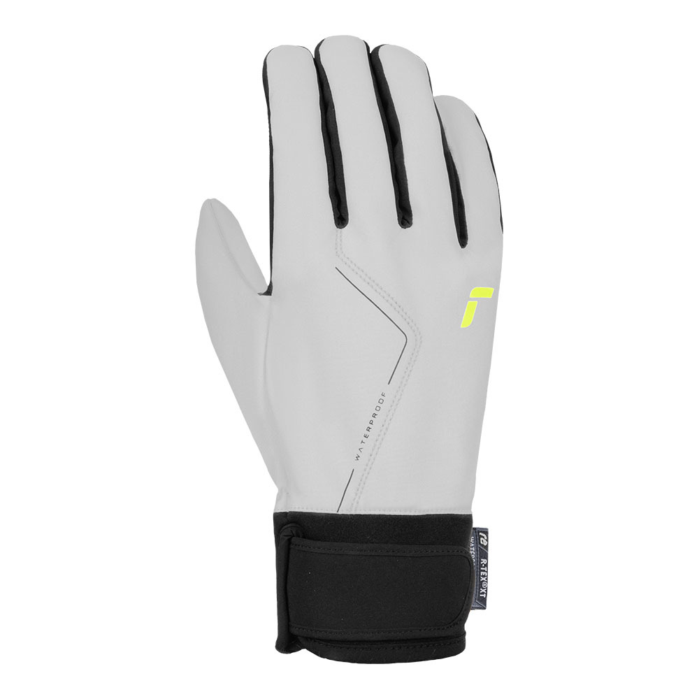 26REUSCH　DIVER X R-TEX XT TOUCH-TEC　グレイシャーグレイ / セーフティイエロー　8.5　定価は￥4950_画像1