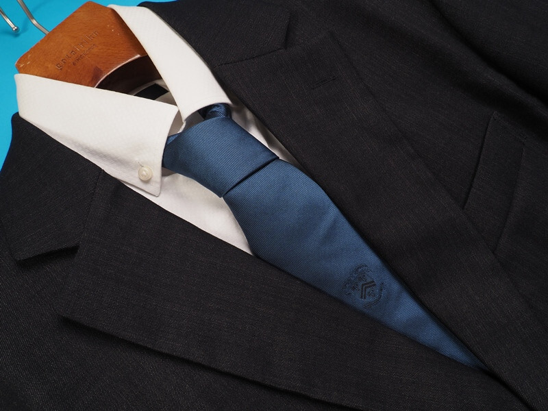 新品定価6.9万円 COMME CA MEN コムサメン ウールデニム チェスターコートL紺(09) 10WA06_画像3