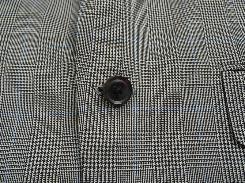 新品サンプル azabu tailor 麻布テーラー 秋冬『GRAND MARQUIS 日本製生地』ウール グレンチェック スリーピーススーツ 46A(A5)灰 0914-046_画像5