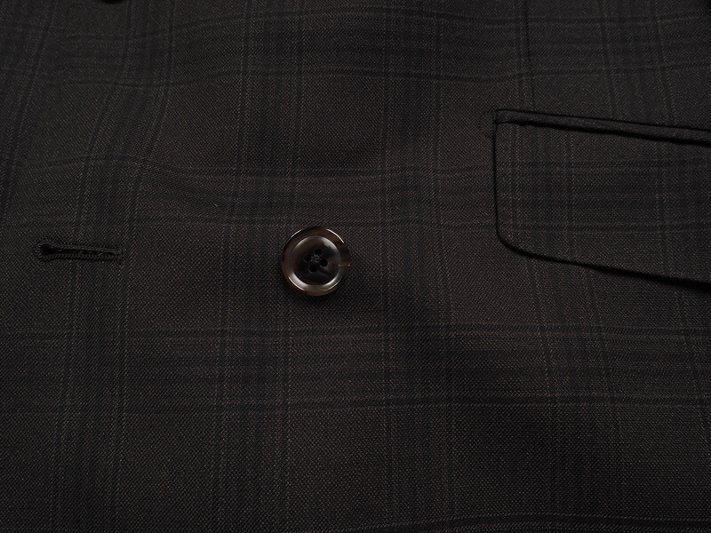新品サンプル azabu tailor 麻布テーラー 秋冬『WORLD TRAVELER 国産生地』ダブルブレスト スーツ 46A(A5)茶 0909-183_画像5