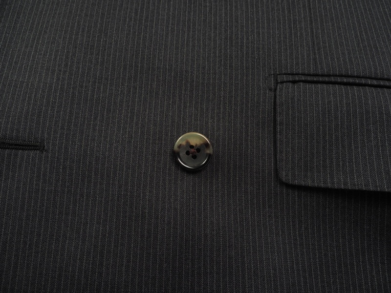 新品サンプル azabu tailor 麻布テーラー 秋冬『comero イタリア製生地』ウール100% ダブルブレスト スーツ 46A(A5)灰 0902-101_画像5