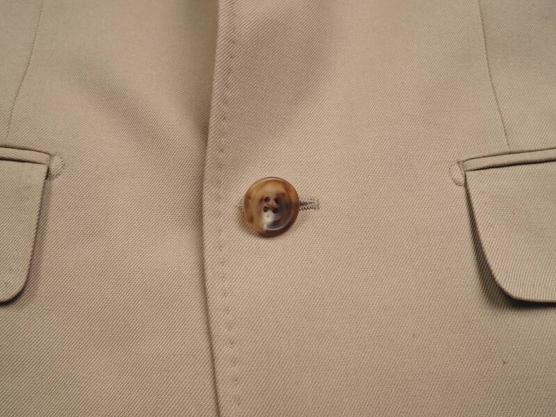 新品サンプル azabu tailor 麻布テーラー 秋冬 コットンツイル ストレッチ スーツ 46A(A5)ベージュ 1022-087_画像5