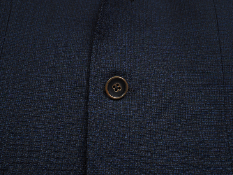 新品サンプル azabu tailor 麻布テーラー 春夏 ウール100% 織柄スーツ 46A(A5)紺 0116-186_画像4