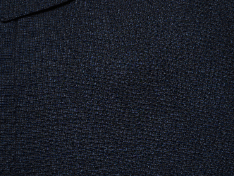 新品サンプル azabu tailor 麻布テーラー 春夏 ウール100% 織柄スーツ 46A(A5)紺 0116-186_画像6