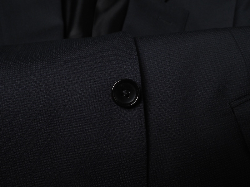 新品 STUDIO by DURBAN ダーバン 秋冬総裏 GALAXY SILK BLEND シルク混ウール マイクロドビー織柄 スーツY5濃紺(39) 0400240_画像4