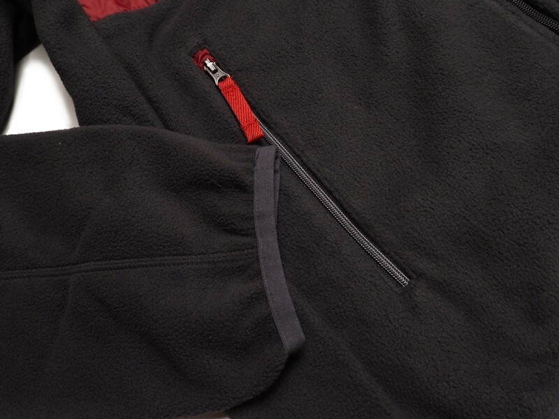 新品正規 mont-bell モンベル マイクロフリース×リップストップ Willys ジャケット メンズ105(XL)レッド(RED) WUJF602_画像6