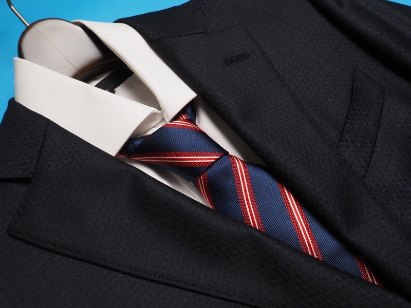 新品 STUDIO by DURBAN ダーバン 秋冬総裏『REDA 伊製生地 SILKY EFFECT』Super110'Sウール アロードビー織柄 スーツA5濃紺(39) 0400221_画像3