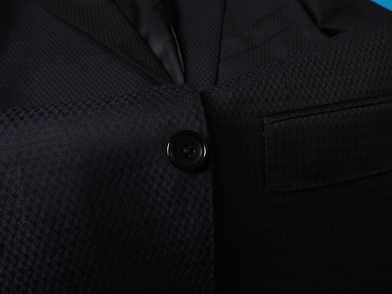 新品 STUDIO by DURBAN ダーバン 秋冬総裏『REDA 伊製生地 SILKY EFFECT』Super110'Sウール アロードビー織柄 スーツA5濃紺(39) 0400221_画像4