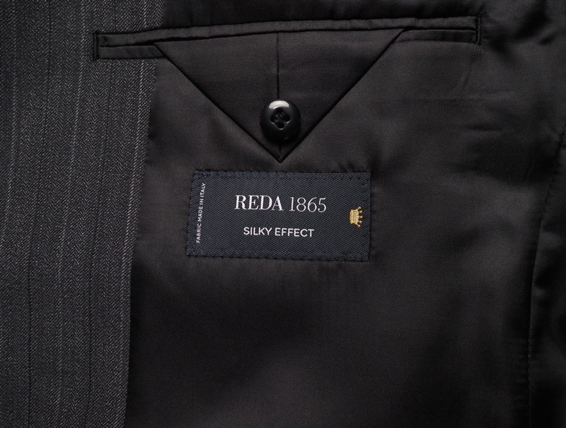 新品 STUDIO by DURBAN ダーバン 秋冬総裏『REDA 伊製生地 Super110'S SILKY EFFECT』ストライプ スーツAB4濃灰(97) 0400023_画像6
