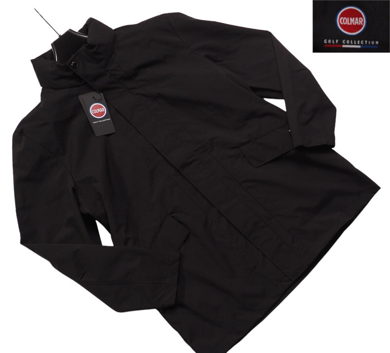 新品正規 COLMAR コルマー ゴルフ 海外限定 透湿・強化撥水 フーデッド ジャケット メンズ95(M) ブラック(BLK) 0899_画像1