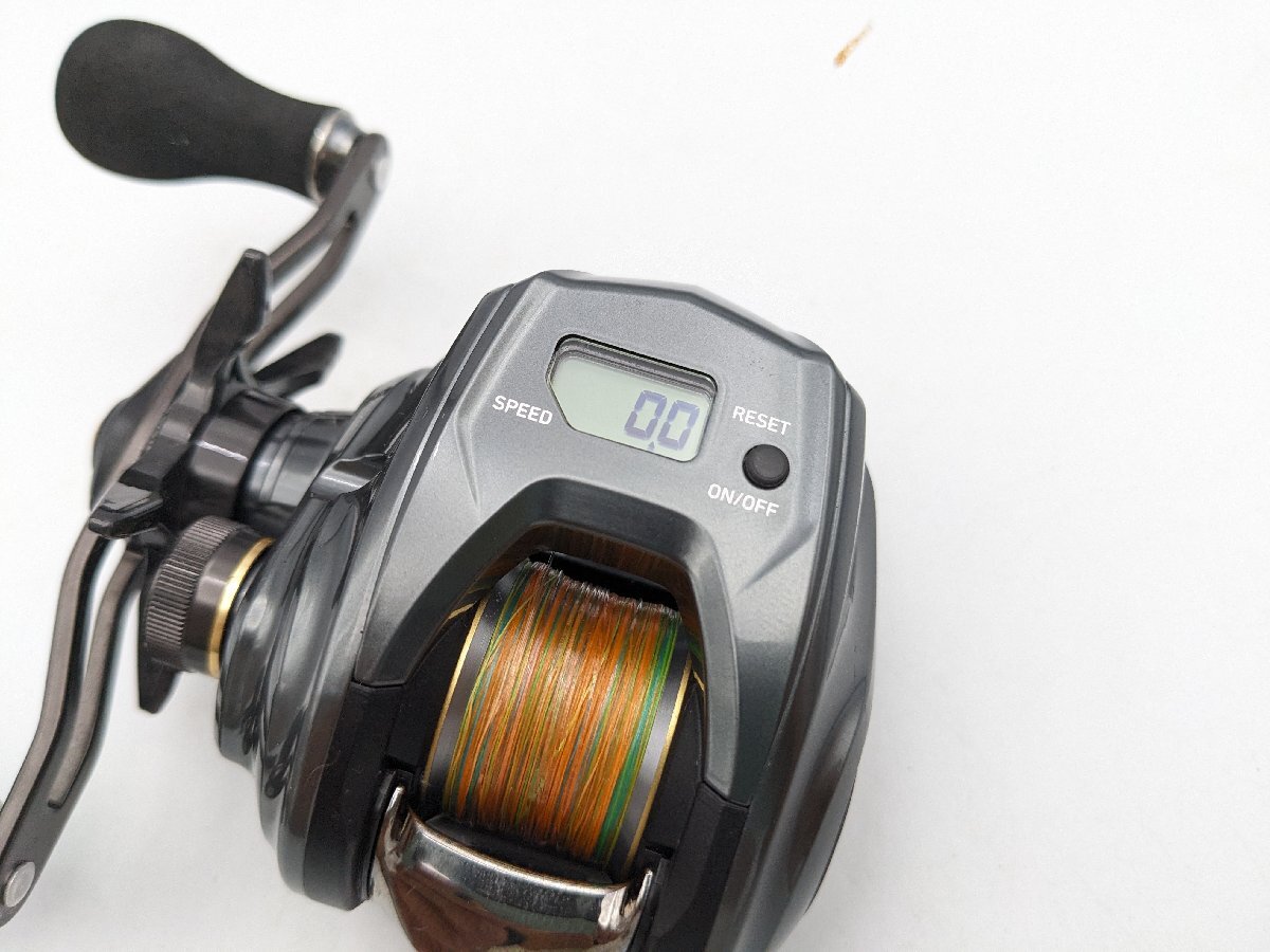 (管24673)美品 ダイワ 20 ティエラIC 105XHL 左ハンドル カウンター付きベイトリール オフショア 船釣り_画像3