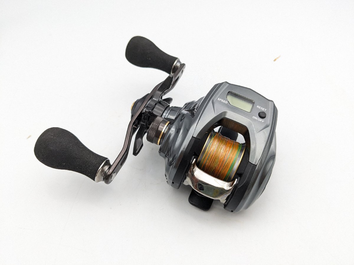 (管24673)美品 ダイワ 20 ティエラIC 105XHL 左ハンドル カウンター付きベイトリール オフショア 船釣り_画像1