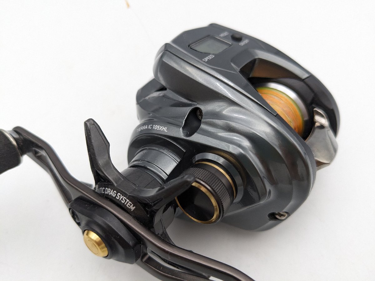 (管24673)美品 ダイワ 20 ティエラIC 105XHL 左ハンドル カウンター付きベイトリール オフショア 船釣り_画像5