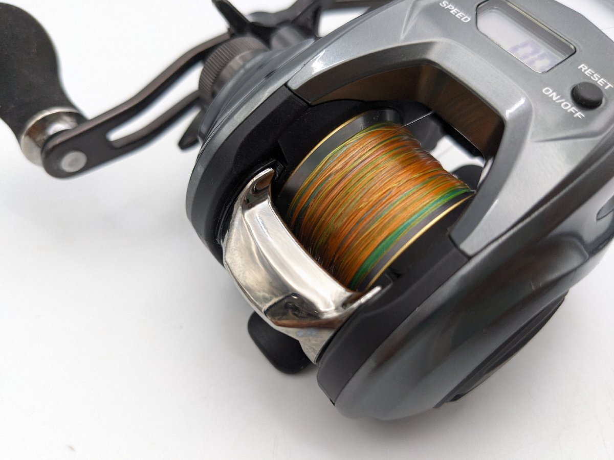 (管24673)美品 ダイワ 20 ティエラIC 105XHL 左ハンドル カウンター付きベイトリール オフショア 船釣り_画像8