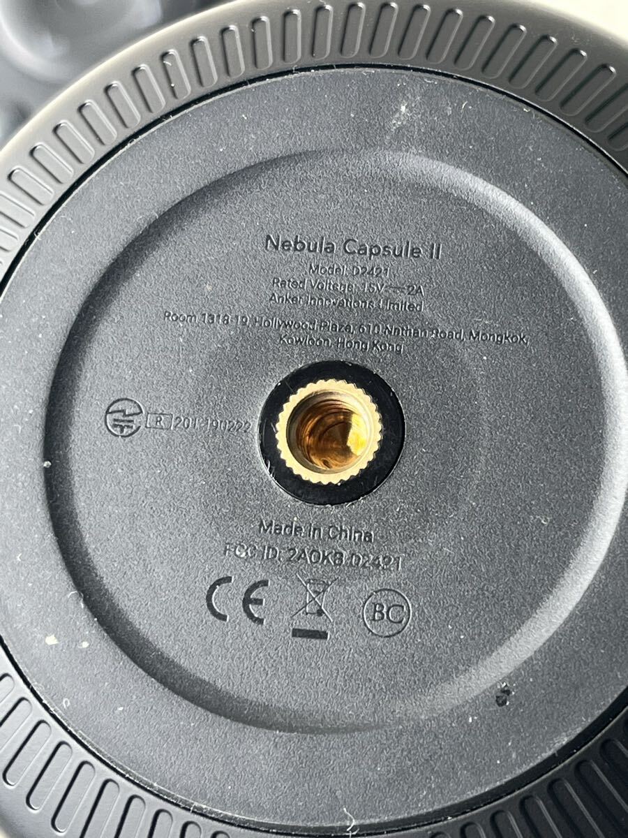 ANKER Nebula Capsule Ⅱ D2421 モバイルプロジェクター リモコン付き 動作未確認 ジャンク品_画像9