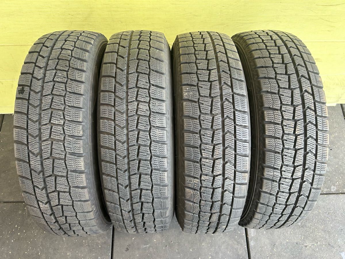 165/70R14 2022年スタッドレス DUNLOP WINTER MAXX ４本セット トヨタ純正スチールDK 4穴 14×5J ET+39 PCD100 ハブ径54mm_画像3