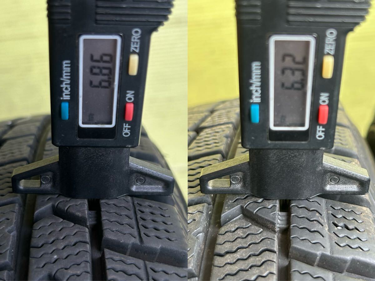 165/70R14 2022年スタッドレス DUNLOP WINTER MAXX ４本セット トヨタ純正スチールDK 4穴 14×5J ET+39 PCD100 ハブ径54mm_画像4