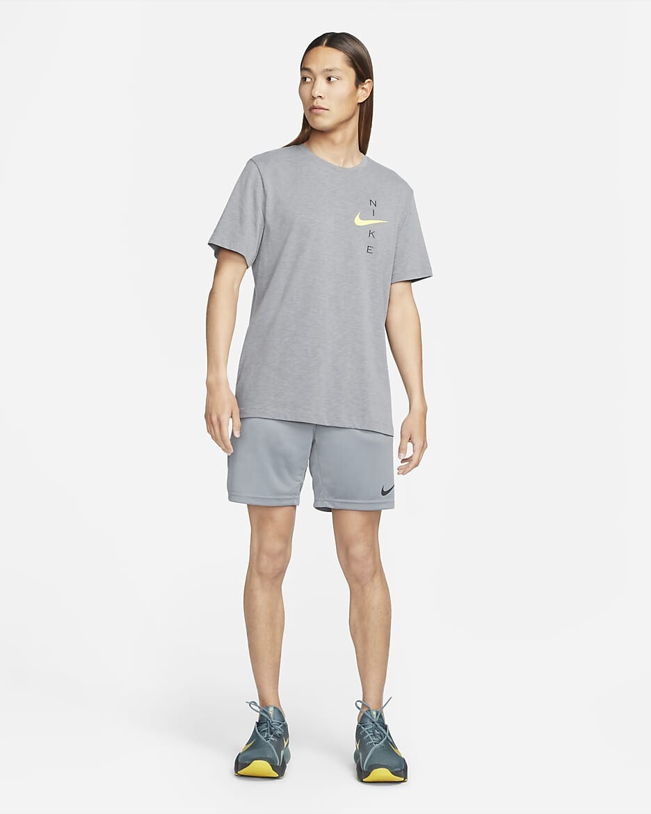 新品 M Nike Dri-FIT Epic ナイキ エピック ドライフィット メンズ ニット トレーニングショートパンツ グレー DM5943-084 ハーフパンツ_画像9