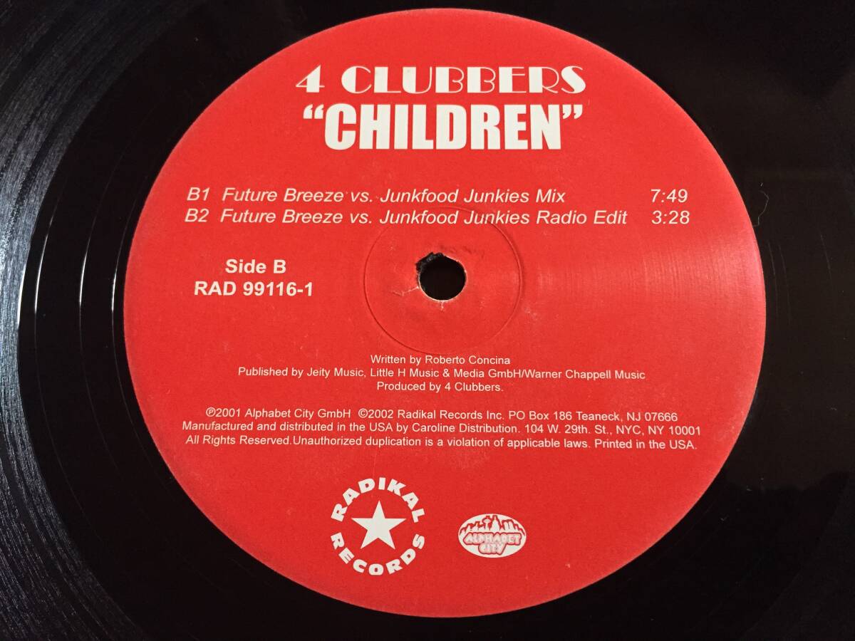 ★TRANCE★4 Clubbers / Children 12EP★[QZOC8]_画像4