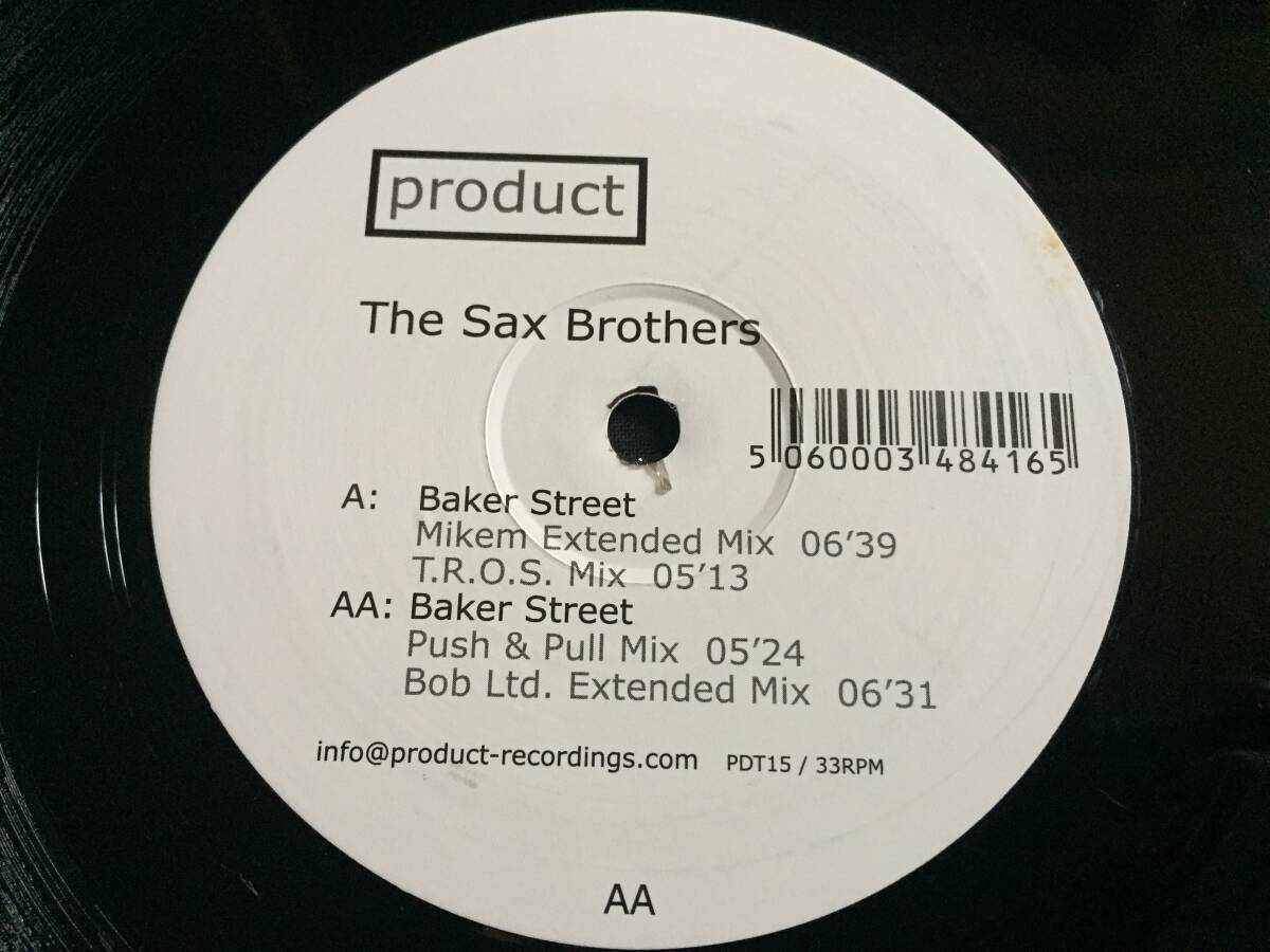 ★HARDHOUSE/TRANCE★Sax Brothers / Baker Street 12EP★[QZOC8]_画像1