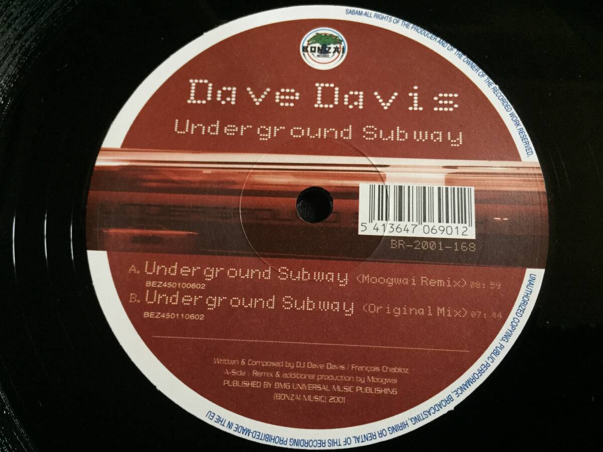 ★TRANCE★Dave Davis / Underground Subway 12EP★[QZOC8]_画像3