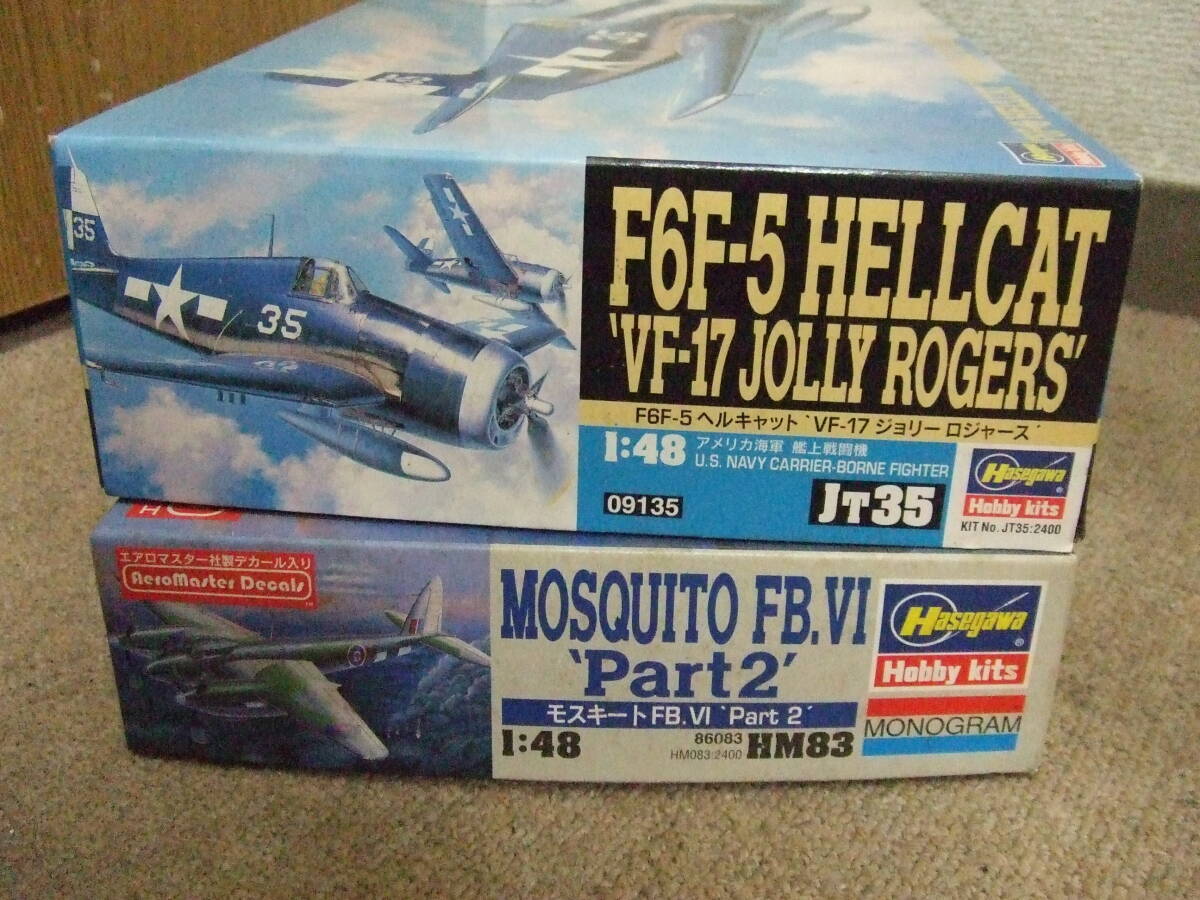 R368⑧ 未組立！６箱まとめ　HASEGAWA/ハセガワ プラモデル 戦闘機 飛行機 1:48　 まとめ売り 大量 セット　_画像7