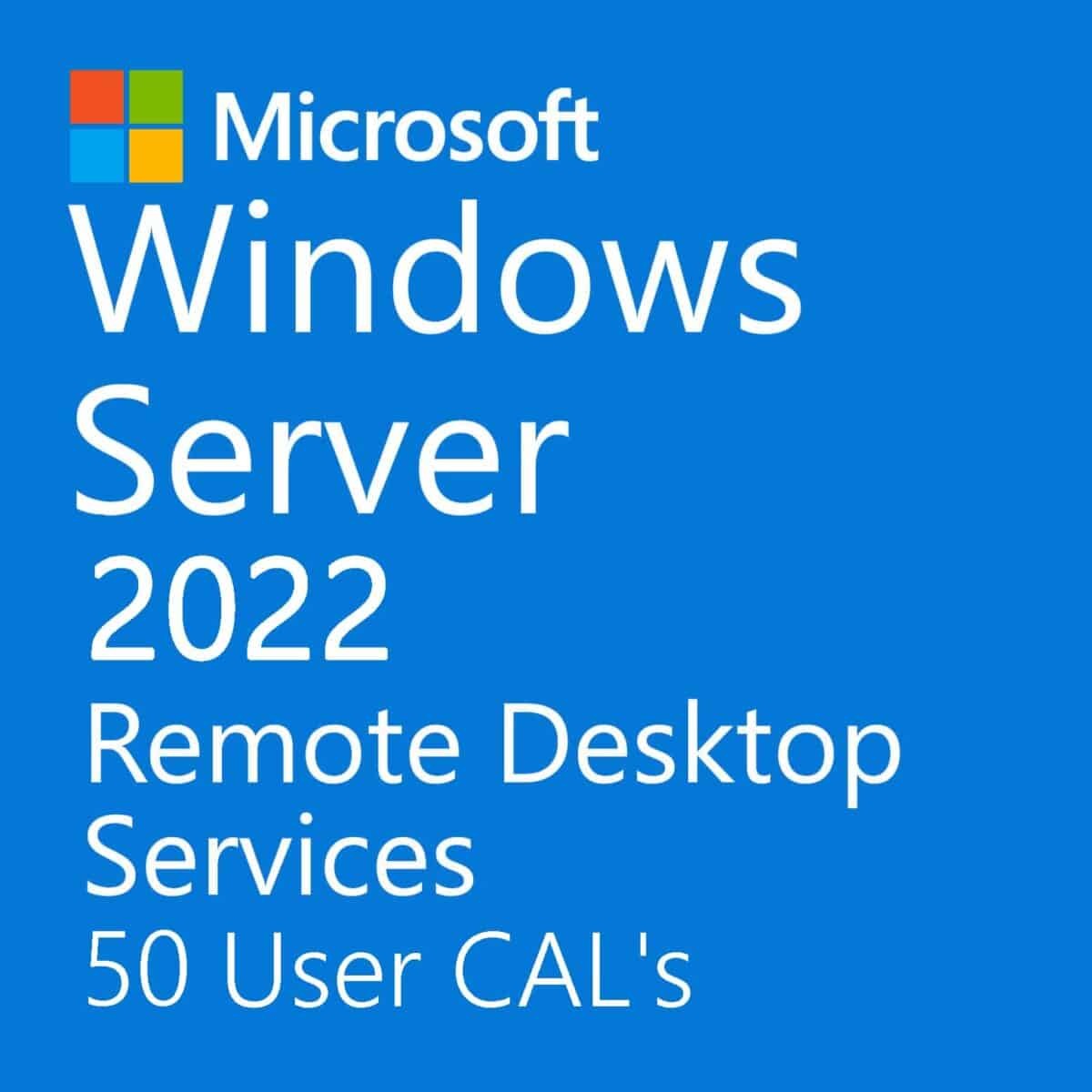 Microsoft Windows Server 2022 RDS CAL 50 User лицензия Microsoft Windows Server 2022 RDS CAL 50 User лицензия