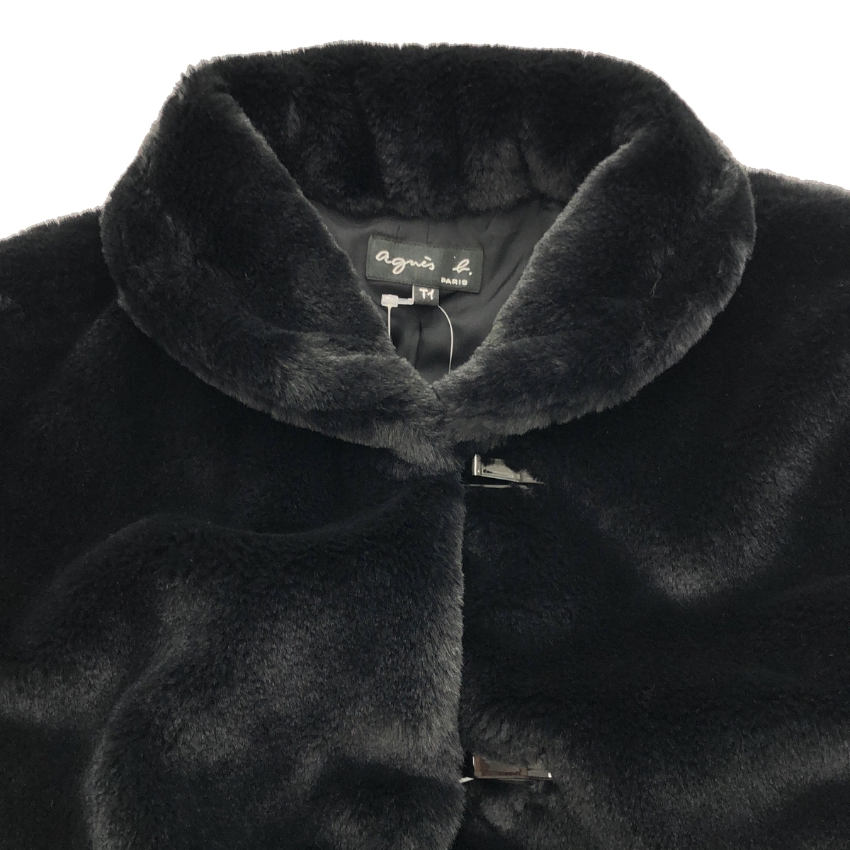 agnes b. アニエスベー フェイクファージャケット G273JBF8 ブラック T1 ITZ79TG67H3G_画像4