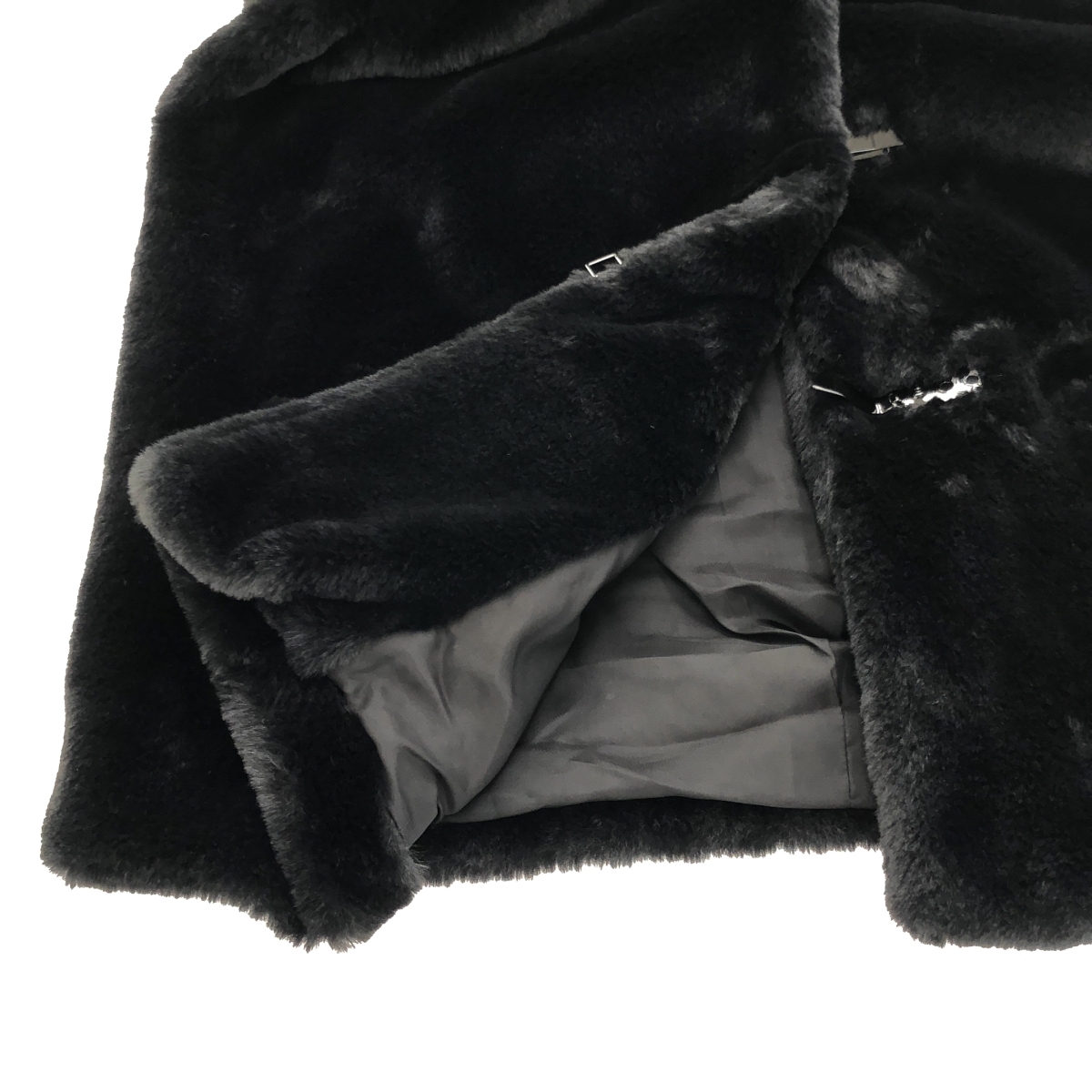 agnes b. アニエスベー フェイクファージャケット G273JBF8 ブラック T1 ITZ79TG67H3G_画像6