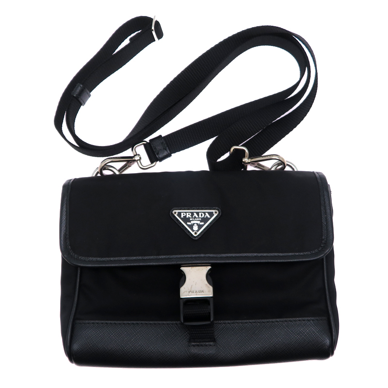 [. талант головной офис ]PRADA Prada Re-Nylon смартфон кейс 2ZH108 прочее мелкие вещи нейлон черный женский * мужской DH89760