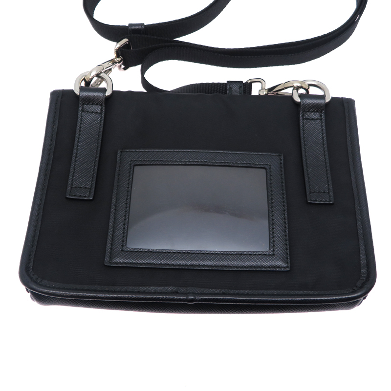 [. талант головной офис ]PRADA Prada Re-Nylon смартфон кейс 2ZH108 прочее мелкие вещи нейлон черный женский * мужской DH89760