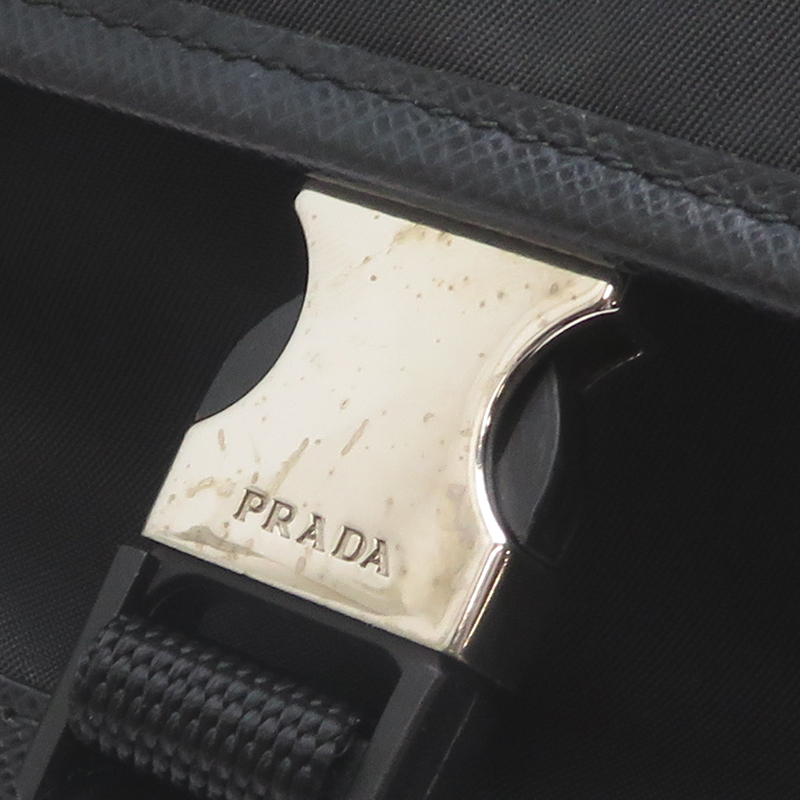 [. талант головной офис ]PRADA Prada Re-Nylon смартфон кейс 2ZH108 прочее мелкие вещи нейлон черный женский * мужской DH89760