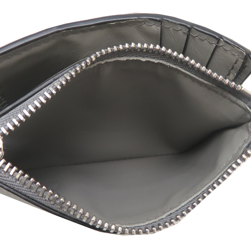 ［飯能本店］LOEWE ロエベ パズル スリム コンパクト C510W73X08 二つ折り財布 カーフ グレー レディース DH89858_画像7