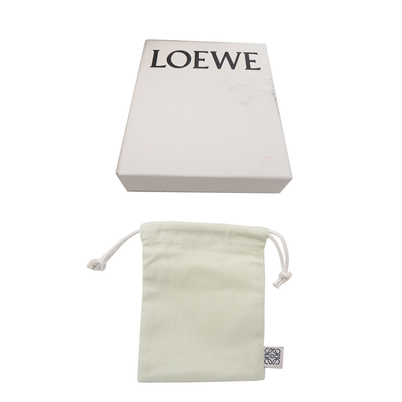 ［飯能本店］LOEWE ロエベ パズル スリム コンパクト C510W73X08 二つ折り財布 カーフ グレー レディース DH89858_画像9