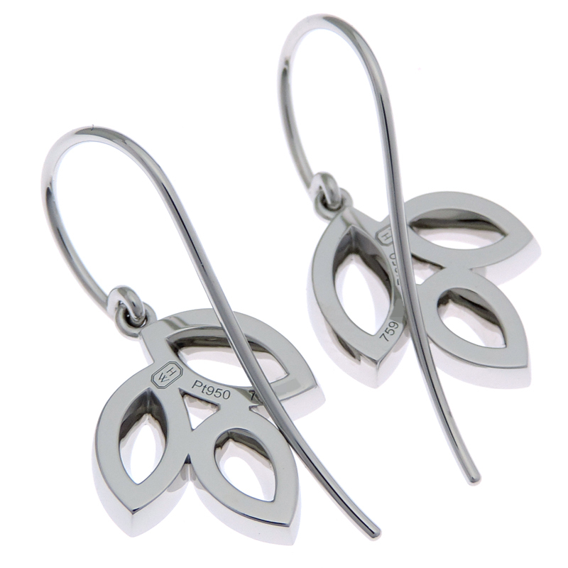 ［飯能本店］ハリーウィンストン リリークラスター ミニ ワイヤー ダイヤモンド EADPDR1MLC ピアス Pt950プラチナ DH89870_画像3