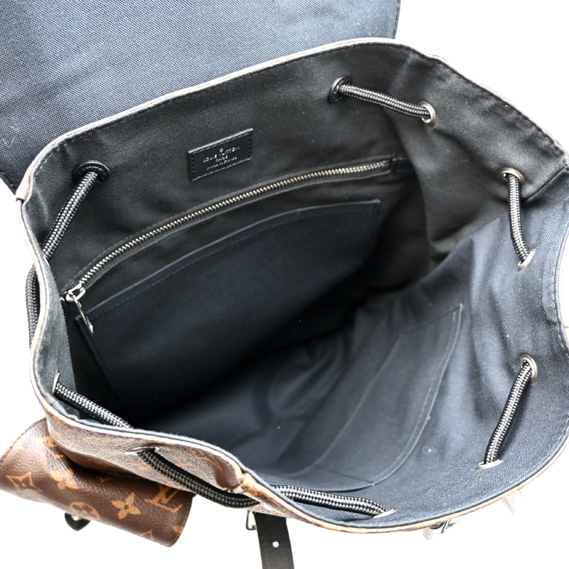 ［飯能本店］LOUIS VUITTON LV ルイ・ヴィトン クリストファー MM M43735 リュック・デイパック モノグラムマカサー DH90033_画像5