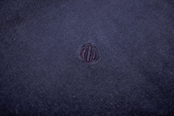 Y-9896★送料無料★Ermenegildo Zegna エルメネジルド ゼニア★胸にロゴ刺繍 ネイビー紺色 半袖 ポロシャツ Ｌ_画像3